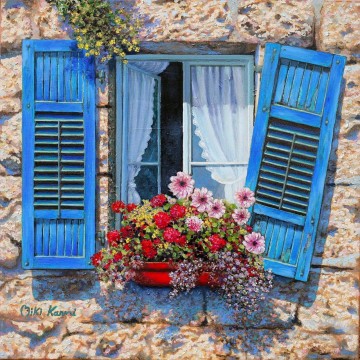  flowers painting - Mediterranean 26 Impressionism Flowers